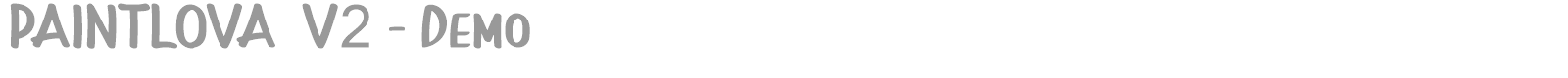 Paintlova font preview